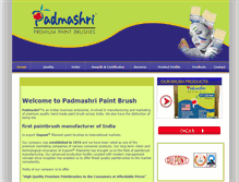 Tablet Screenshot of padmashripaintbrush.com
